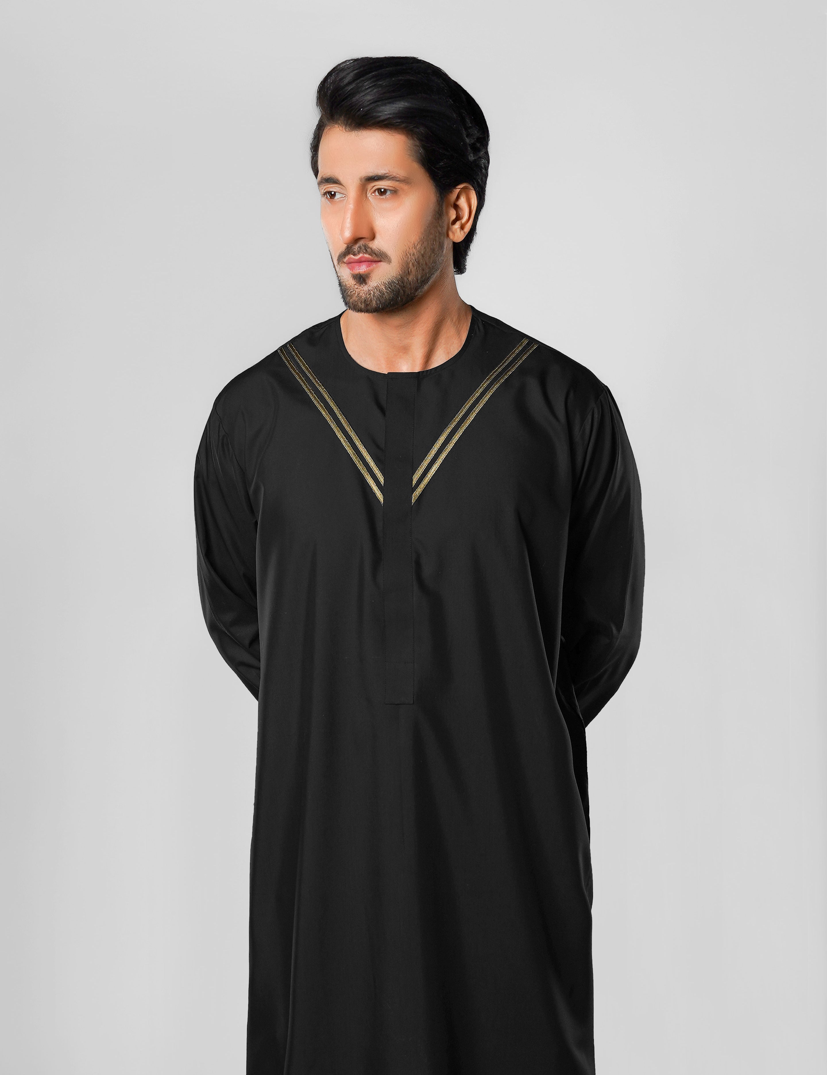 Black Dishdasha for Men Online in UK