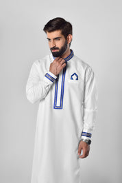 Embroidered White Jubba 