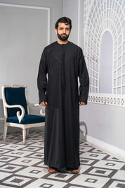 Kids Black Emirati Jubba