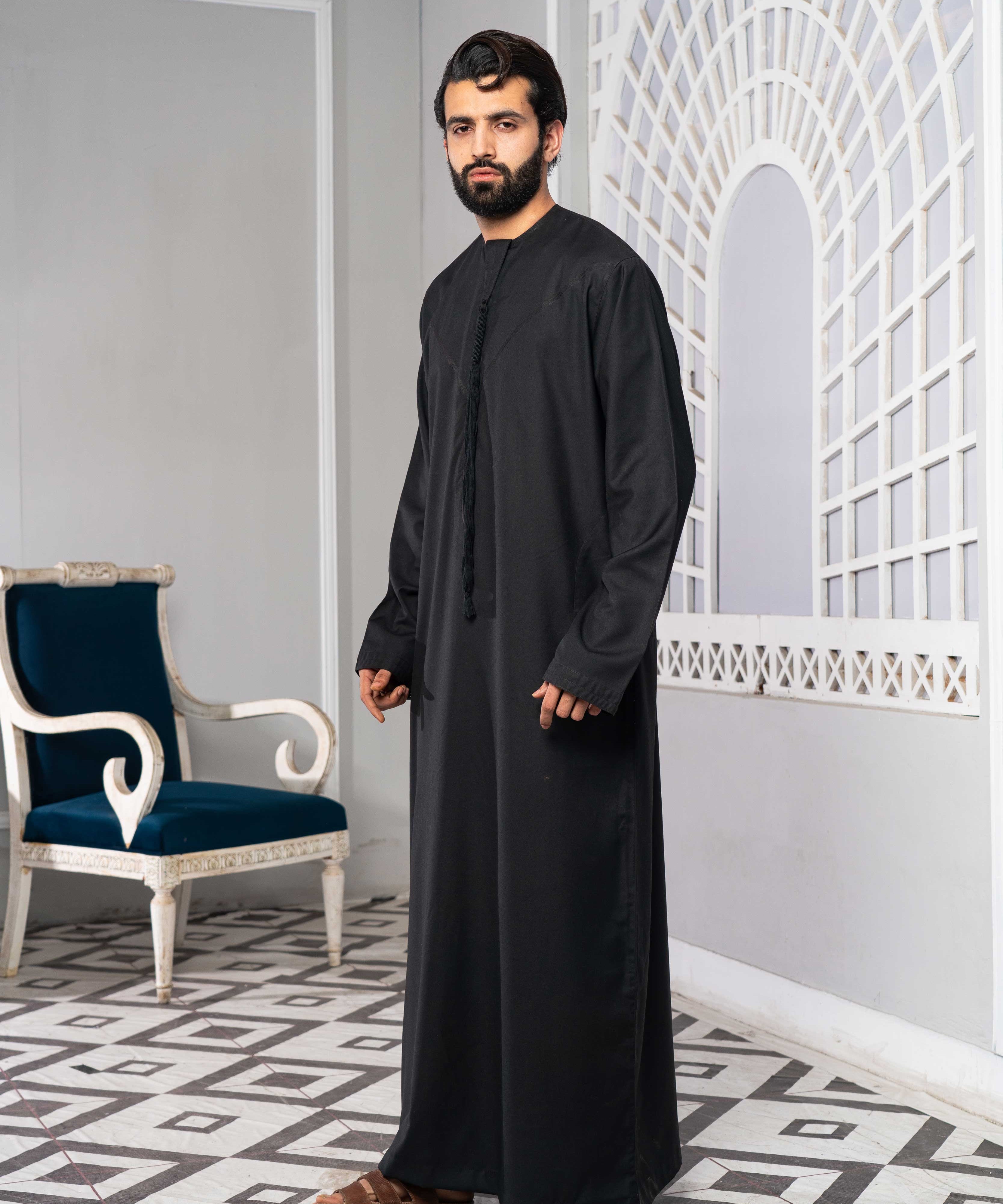 Kids Black Emirati Thobe