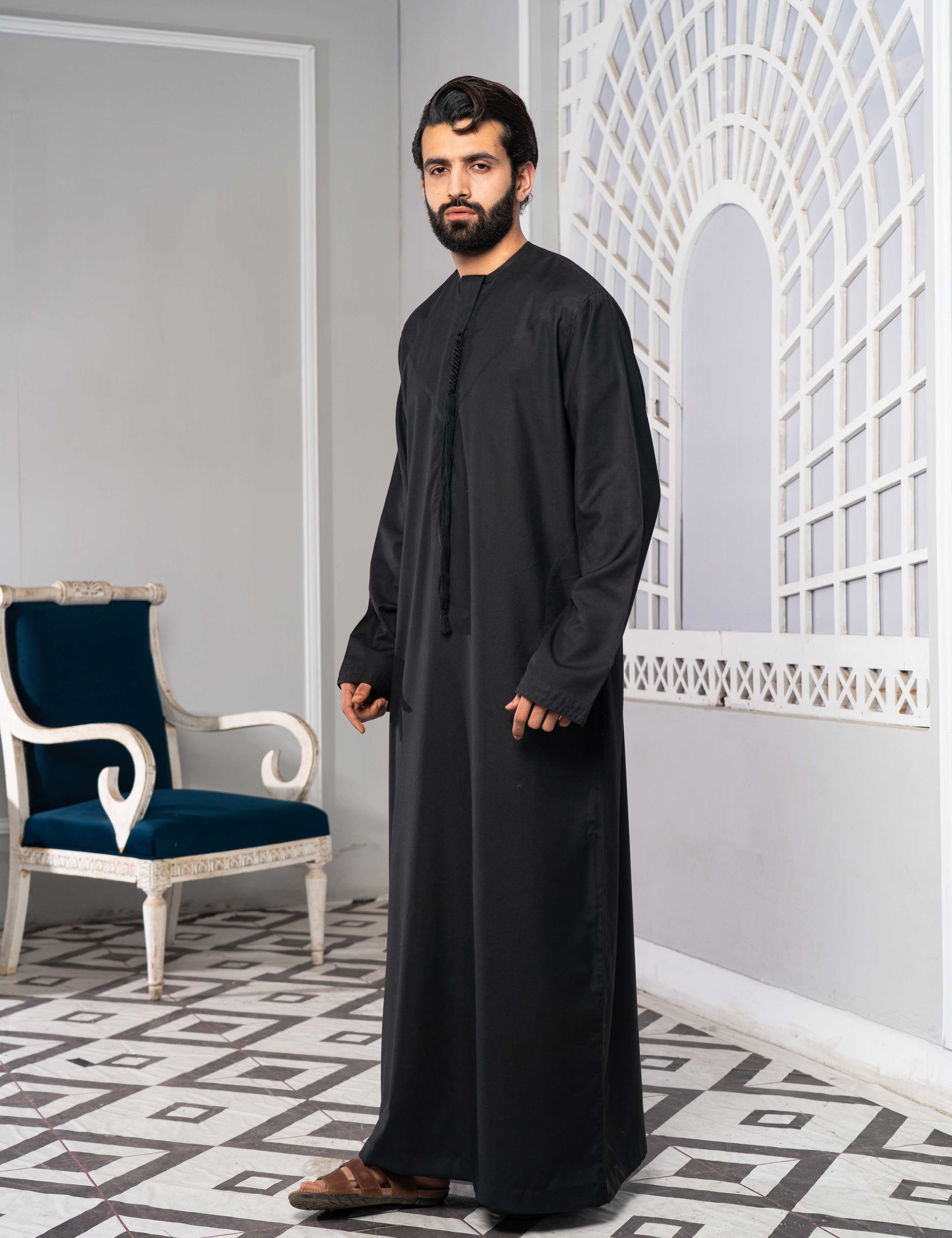 Kids Black Emirati Thobe