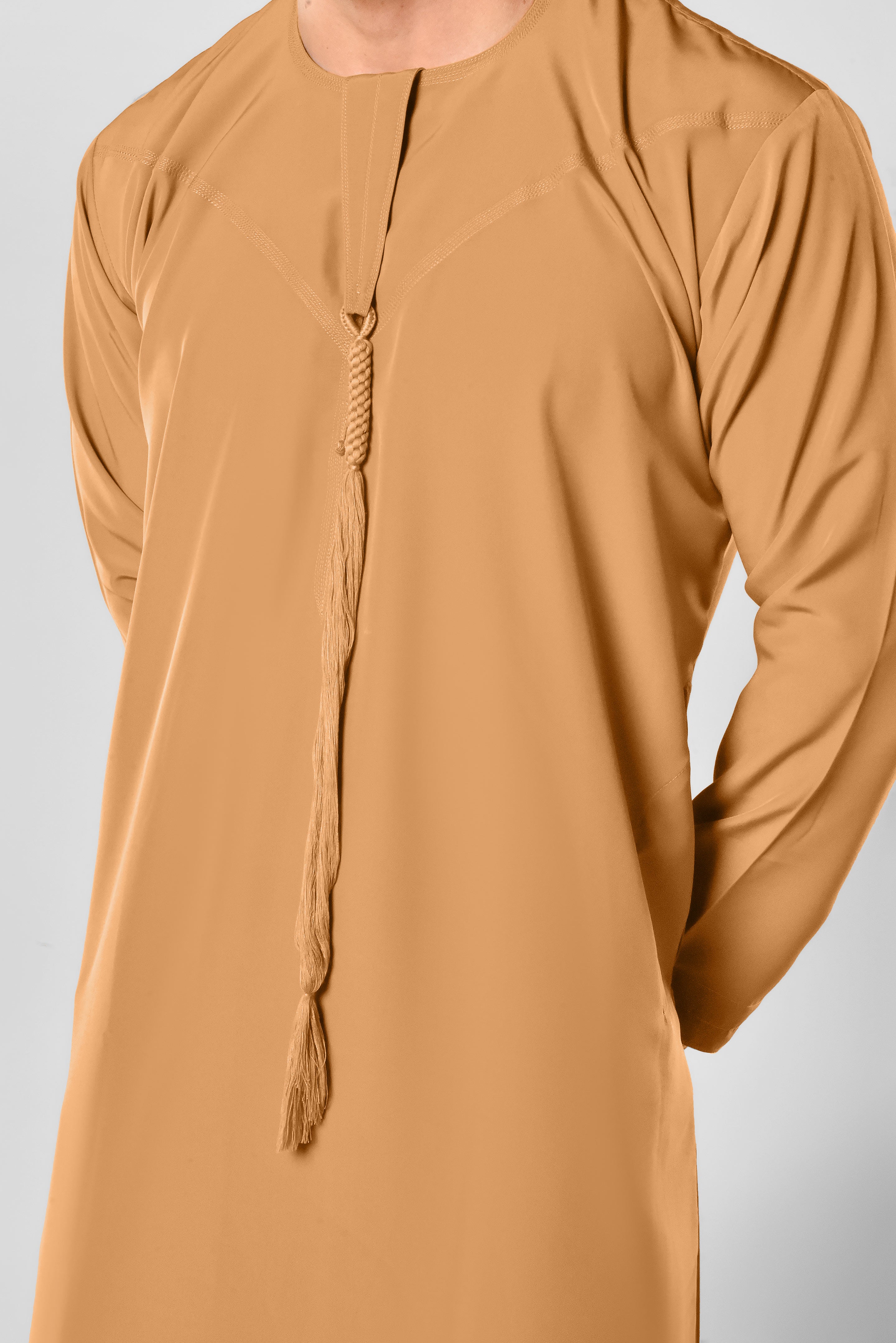 Men's Tan Emirati Style Thobe in UK