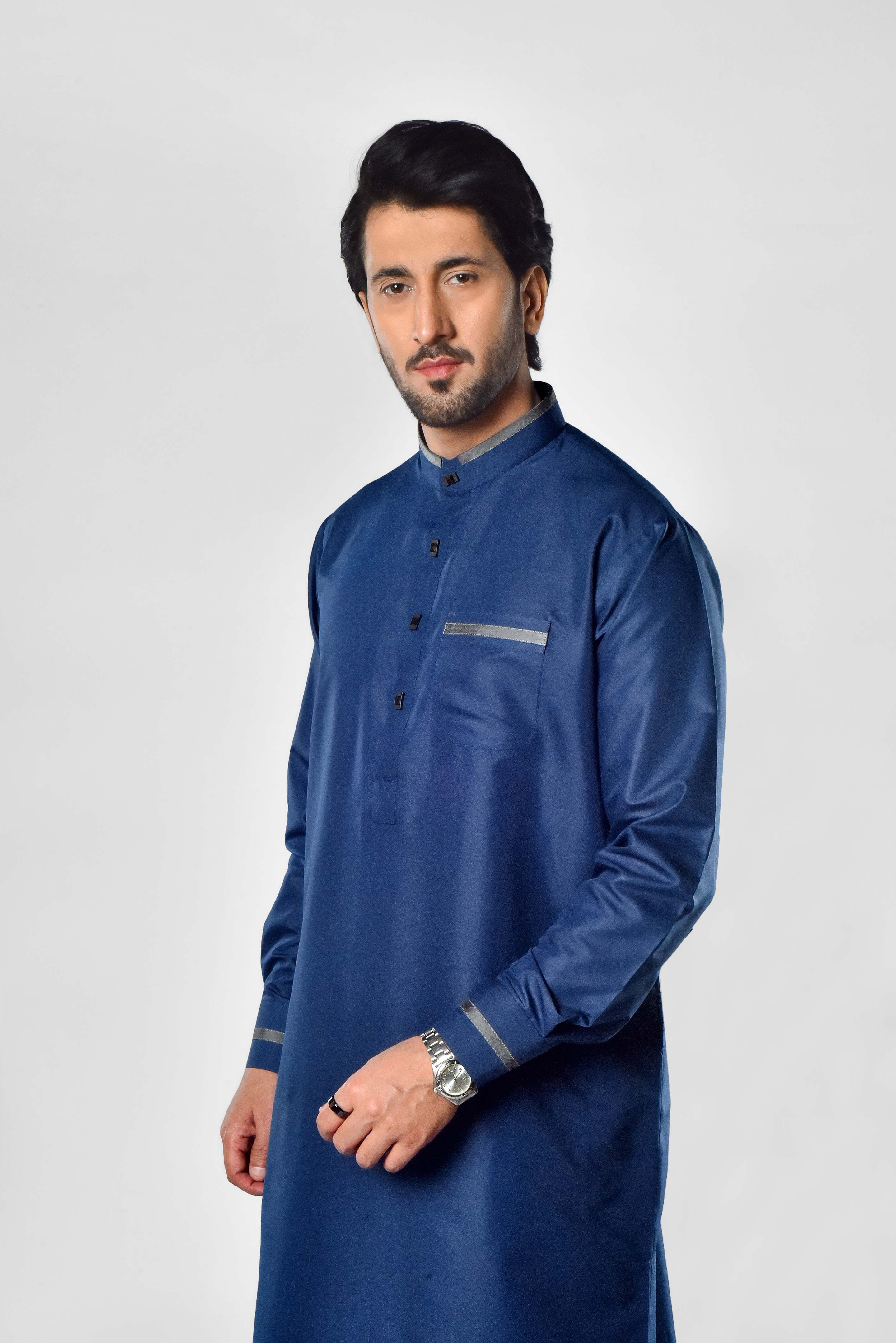 Mens Navy Blue Thobe in UK